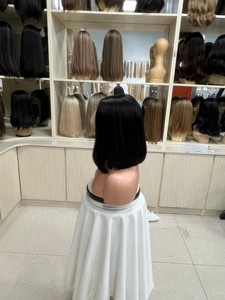 Luxury Wholesale Chinese Hair Glueless <b>Wigs</b> Pre Plucked Raw Virgin Human Hair HD Transparent for Lace Front <b>Bob</b> Wave Small - Product Image 3