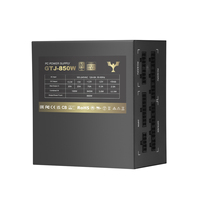 80Plus Gold 801W-900W 24pin Aktif PFC Metal Siyah Masaüstü Bilgisayar Güç Kaynağı, 120mm Fanlı Switching ATX Uyumlu, Stokta