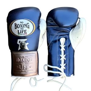 GYMSTERO No Boxing No Life Gants de boxe en cuir de vachette véritable de haute qualité, pour l'entraînement, avec sangle de poignet réglable et doigts entièrement couverts - Product Image 1