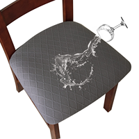 Housse de chaise imperméable prête à être expédiée, motif losanges, élastique, pour restaurant, hôtel, cuisine, vente en gros