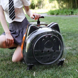 תיק מטען של חיית מחמד שקוף לחלוטין מתוך תרמיל חלל לחיות מחמד לשימוש בעלי חיים קטנים לשימוש רב תכליתי - Product Image 4