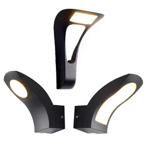 New design outdoor led wall lamp die casting aluminum high lumen modern IP65 wall sconce light