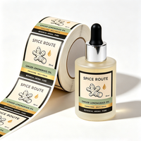 Étiquettes adhésives transparentes résistantes à l'huile et à l'eau TEDDY BOPP CMYK pour flacons de parfum