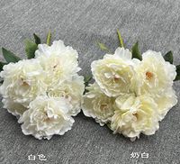 O-07232 desain baru Harga wajar peoni buatan bunga mawar harga paket inti bunga mawar Peony buatan