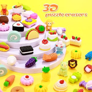 Soododo Dễ Thương <span class=keywords><strong>3D</strong></span> Thể Thao Động Vật Thực Phẩm Món Tráng Miệng Tpr Tẩy Trường Trái Cây Cô Gái Bút Chì Tẩy Văn Phòng Phẩm Câu Đố Quà Tặng Khuyến Mãi - Product Image 2