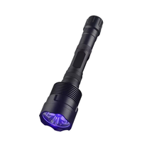 Lampe torche LED UV en alliage d'aluminium à haut lumen avec indice de protection IP66, rechargeable, longue portée, pour la conduite en extérieur