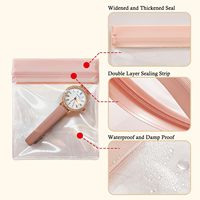 Sacs à bijoux anti-ternissement personnalisés pour le voyage et le rangement, petites pochettes transparentes en EVA pour organiser les bagues, les boucles d'oreilles et les chaînes en or et en argent