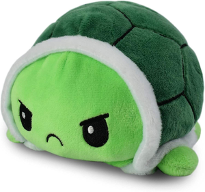 Venta al por mayor de peluche de tortuga Reversible, diseño creativo de Animal bonito, forro de malla de algodón PP suave, alivio del estrés - Product Image 1