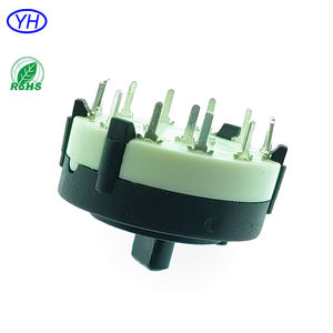 Interrupteur rotatif personnalisé de 26MM, 4 pôles, 3 positions sans douille pour les appareils ménagers avec rotation de 360 degrés - Product Image 5