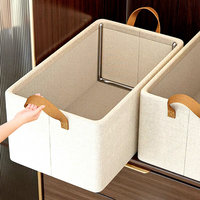 Organisateur de vêtements pour armoire en promotion, organiseur de tiroir amélioré avec poignée, organisateur de vêtements pliable pour la maison