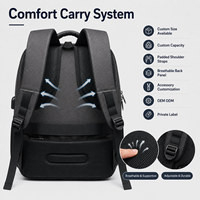 Mochila OEM Personalizable, Informal, de Negocios, Ligera, Duradera, para Hombre, Grande, Impermeable, para Viajes, para Portátil