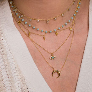 Joyería de moda al por mayor, joyería Vermeil de Oro, Plata de Ley 925, colgante de Diente de Tiburón, collar para mujer - Product Image 3