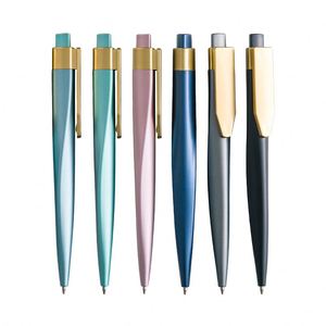 Slanted Cut Streamline Click Allpoint <b>Pen</b>, Tapered Slim Metal <b>Retractable</b> <b>Pen</b> Custom Logo for Brand Corporate - Product Image 3