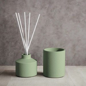 C & H Vente en gros Décoration de maison personnalisée Ensemble de parfums privés Diffuseur de roseaux <span class=keywords><strong>Bougie</strong></span> parfumée en céramique - Product Image 4
