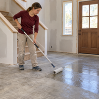 Primaire de sol pour garage privé, forte adhérence, résistant à l'usure, résistant à l'huile, séchage rapide, inodore, faible teneur en COV, OEM, vente en gros, fourniture personnalisée