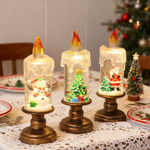 Decoraciones Navideñas de Moda 2024, Globo de Nieve con Luz LED, Muñeco de Nieve de Plástico, BINGCHI BC-K006, Regalos de <span class=keywords><strong>Navidad</strong></span> para Familias - Product Image 2