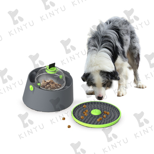 KINYU 2022 Umweltfreundliche Multifunktions-Schleckmatte für Hunde aus Kunststoff, für langsames Fressen, Käfig-Trainingsunterlage, Spenderball, tragbar, robust - Product Image 4