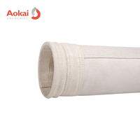 Sac filtrant en tissu tissé de fibre de verre expansée pour la collecte des poussières à haute température dans les fours à ciment, certifié ISO