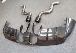 <span class=keywords><strong>GTS</strong></span> Style แผ่นกระจายคาร์บอนไฟเบอร์ด้านหลังกันชนหลังที่คดเคี้ยวท่อไอเสียมีให้สำหรับ <span class=keywords><strong>Porsche</strong></span> <span class=keywords><strong>Cayenne</strong></span> Coupe <span class=keywords><strong>2018</strong></span> + - Product Image 2