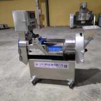 Hete Verkoop Multifunctionele Groentesnijder Snijmachine Commerciële Groente Chopper Dubbele Kop Groenten En Fruit Snijmachine