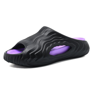 Men's EVA Slides Thick Sole Non Slip Breathable Outdoor Beach Sandals White Black Gray Green Purple <b>Orange</b> - Product Image 5