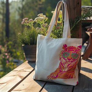 Personalized Canvas Tote Bags with Custom Logo Design & Your Own Image-Advertising & Gift Use