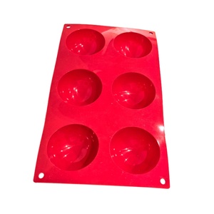 Molde de Silicona Antiadherente de 6 Cavidades para Pasteles, Molde Semiesférico para Hornear, Molde para Chocolate, Molde para Repostería - Product Image 3