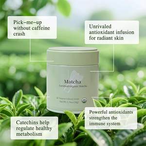 ผงชาเขียวมัทฉะพร้อมกระป๋องสารต้านอนุมูลอิสระมาตรฐานญี่ปุ่น - Product Image 5