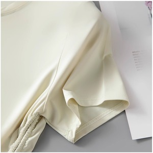 Slim-Fit rắn bán buôn Tops đối với phụ nữ t-shirt của phụ nữ T-Shirts giản dị Jogger quần YoGa Bộ - Product Image 6