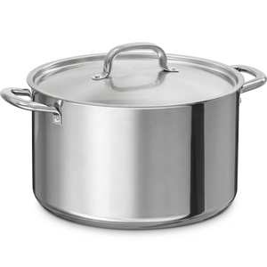 Olla para Sopa de Acero Inoxidable con Tapa, Fácil de Limpiar, Equipo de Cocina Comercial - Product Image 1