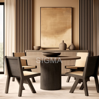 Moderner Minimalistischer Massivholz-Aufbewahrungsschrank Sideboard Naturfinish für Innenräume Esszimmer Wohnzimmer Hotel-Möbel