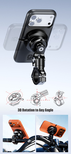 <span class=keywords><strong>Support</strong></span> de <span class=keywords><strong>téléphone</strong></span> pour moto Kewig Quadlock, rotation 3D, antichoc, magnétique, étanche IP66, en alliage d'aluminium - Product Image 5