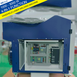 เครื่องตัดและเชื่อมเลเซอร์แบบพกพาขนาดเล็ก 3 in 1 ของจีน 1500W ราคาถูกที่สุด สำหรับงานโลหะ เครื่องเชื่อมเลเซอร์ 4 หัว - Product Image 5