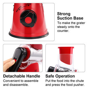 Çok fonksiyonlu paslanmaz çelik sebze rende dilimleme makinesi peynir rende parçalayıcı patates doğrayıcı salatalık dilim Metal - Product Image 4