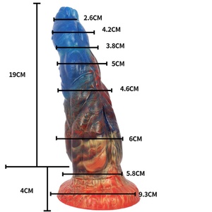 LUUK Dildo de 6 cm de grosor con diseño de streamer, enorme glande, plug anal con potente ventosa, juguetes sexuales para mujeres, productos de fantasía sexual - Product Image 6