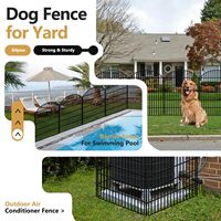 15 Panneaux Décoratif Jardin Clôture En Métal Pas De Creuser Chien Clôture pour Cour Extérieure Antirouille Animal Sol Piquets Panneau Bordure Barrière
