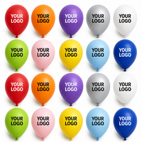 Globo de Látex Personalizable de 10 Pulgadas para Publicidad, Impresión de Logotipo, Color Morado Mate, Amarillo, Verde, Rojo, con Logotipo y Texto