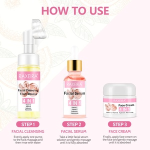 Prix bas Ensemble de soins 4IN1Skin Biologique 100% Vitamine C Marque privée Meilleur blanchissant, éclaircissant, hydratant, <span class=keywords><strong>Crème</strong></span> réparatrice pour le <span class=keywords><strong>visage</strong></span> - Product Image 6