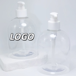 Wholesale 300ml 500ml Transparent Plastic <b>Pump</b> Hand Sanitizer Shower Gel Body Pet Transparent Plastic Lotion <b>Pump</b> <b>Bottle</b> - Product Image 5