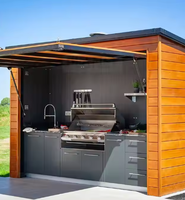 Ensemble complet de barbecues modulaires étanches pour cuisine d'extérieur Module portable Barbecue en acier inoxydable Grill Cuisines en acier inoxydable Jardin