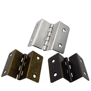 Charnière à quatre volets Runxin 41x15x1mm en fer pour porte de meuble, quincaillerie avec design à quatre trous pour vitrine miroir - Product Image 1