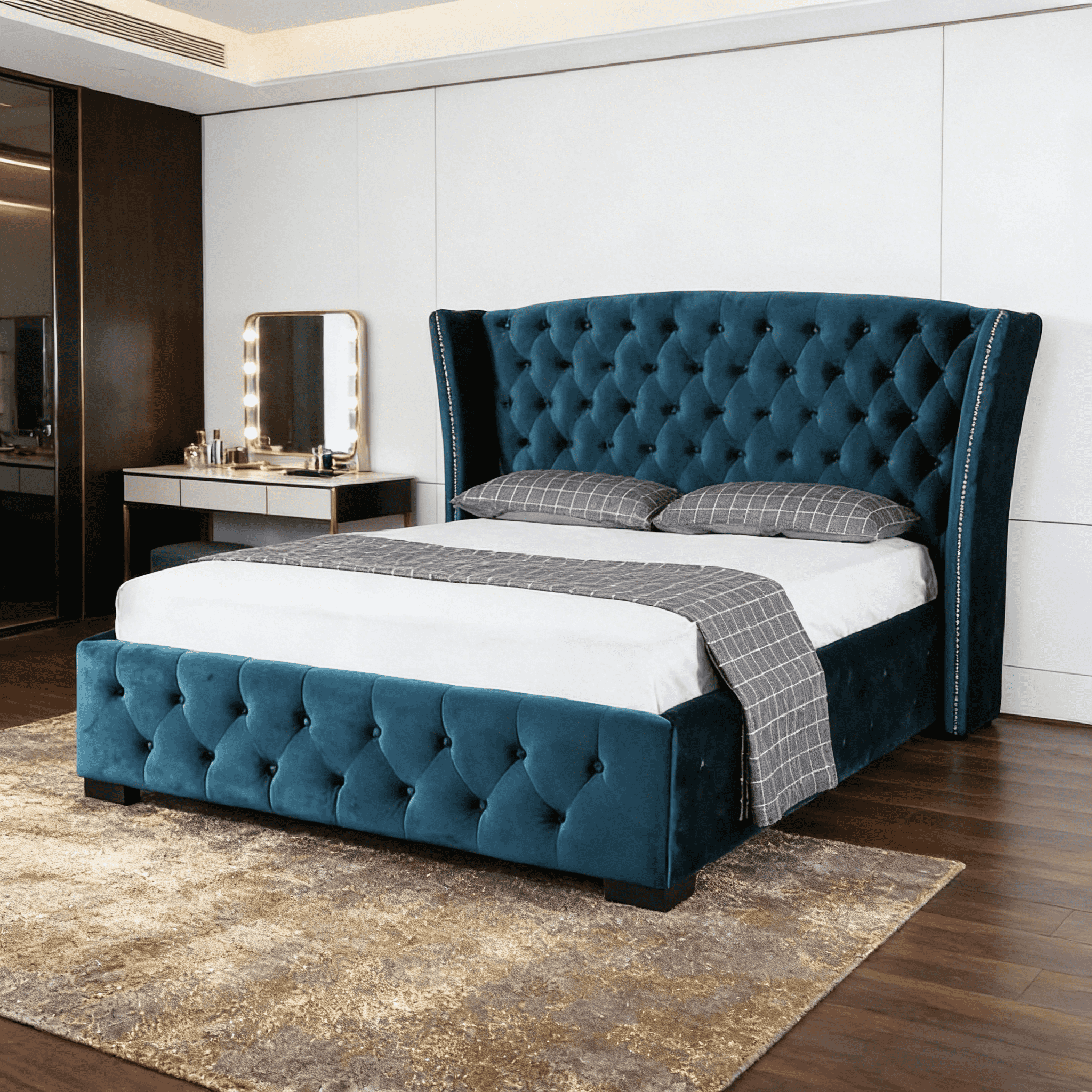 ベッドフレーム New Bed matress double size Double Bed Frame, for 135 x 190 cm Mattress, Adjustable