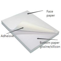 Autocollant en film PP blanc brillant auto-adhésif A4, papier synthétique flexographique, étiquette d'impression, supermarché, personnalisable