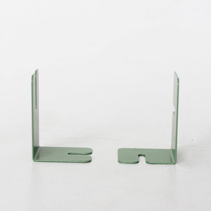 Custom Business Gift Modern Simple Style Iron Metal <b>Bookends</b> with Customized Color & Size for Office Desk Decoration - Product Image 4