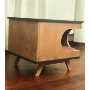 Maison pour animaux de compagnie multifonctionnelle de luxe écologique OEM ODM, toutes saisons, en contreplaqué imperméable, épaisseur 18 mm, pour chiens, style villa, pour salon - Product Image 3