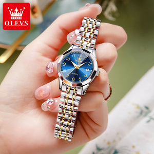 OLEVS 9970 Vente Chaude Personnalisée Montres Quartz <span class=keywords><strong>Femme</strong></span> Étanche en Acier Inoxydable – Cadeau Idéal pour Dames - Product Image 1