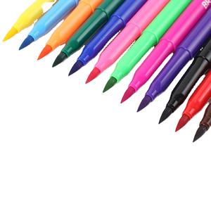 Marqueur pinceau à pointe souple personnalisé de 12 et 24 couleurs pour le dessin et la peinture artistique des enfants - Product Image 1