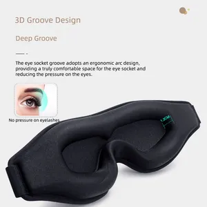 Adjustable 3D Memory Foam Luxury Custom Travel Night Sleep Cover Eye Sleep Mask with Nose Pad and Elastics