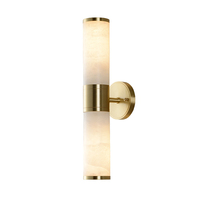 Lampes LED contemporaines Intérieur salon Cuivre Albâtre Applique Luxe Marbre Chambre à coucher chevet Appliques murales en marbre espagnol
