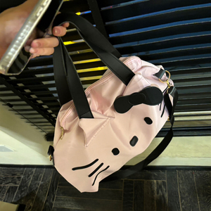 New Style Fashion PU Light Weight Large Capacity Zipper Multi-Function Travel Bag Hand Carry Luggage Cat Design Unisex Single - Product Image 4